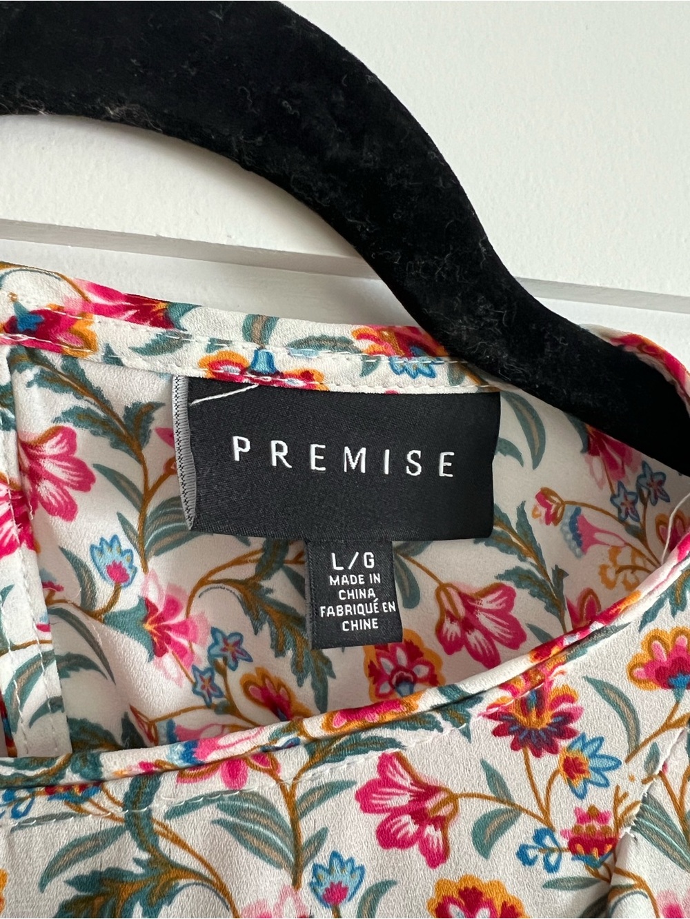 Premise Floral Blouse in Ivory, Pink and Teal